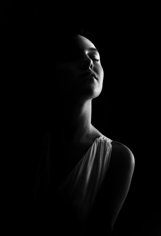 Serene Woman Portrait by Toni Fidanza — canvas wall art