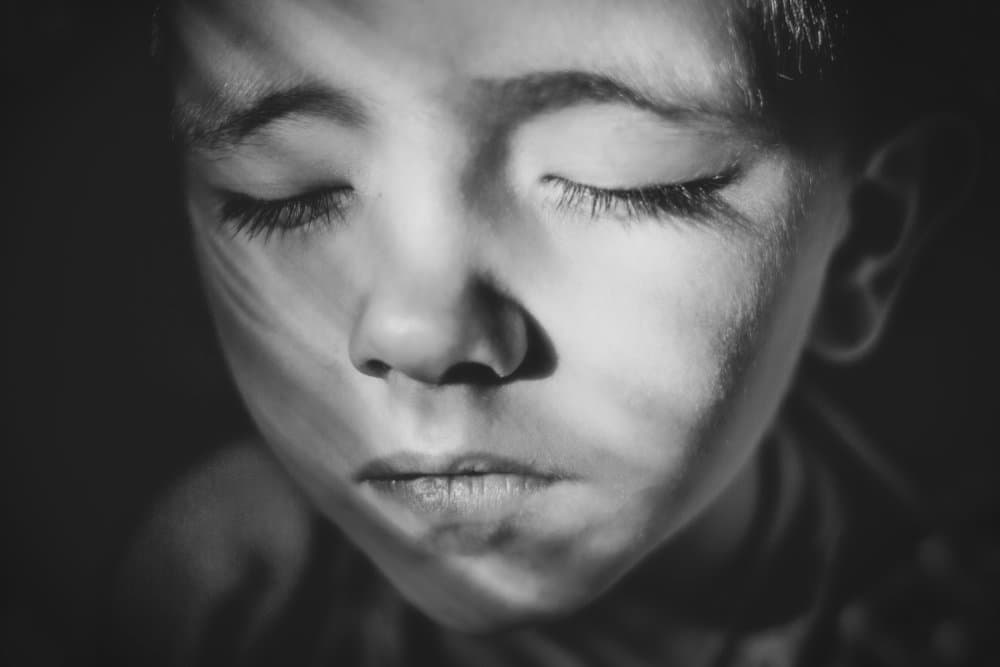 Quiet Boy Dreaming by Olessya Mikhailova — canvas wall art