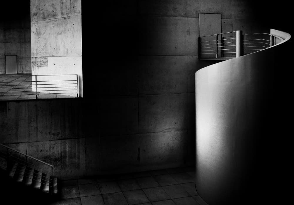 Brutalist Light and Shadow by Ercan Sahin — canvas wall art