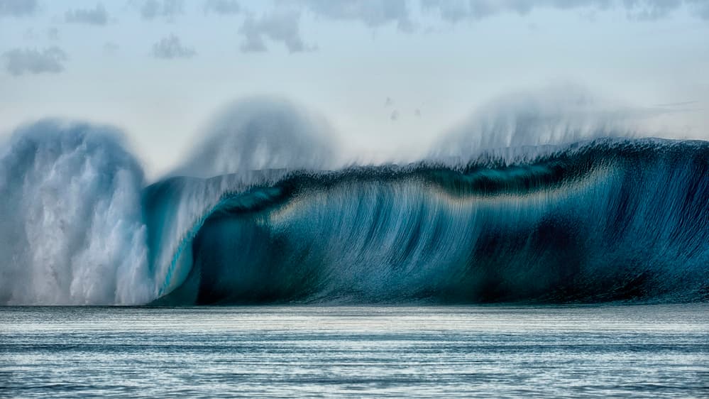 Deep Blue Break by Mathilde Guillemot — canvas wall art