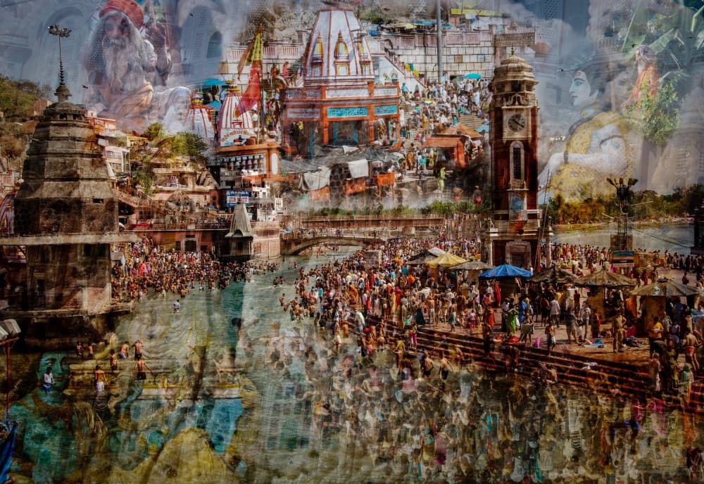 Holy India by Ralf Kayser — canvas wall art