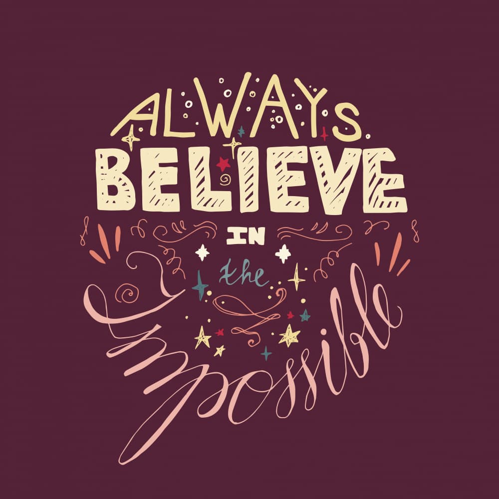 Believe In The Impossible by Marika Barsrsind — canvas wall art