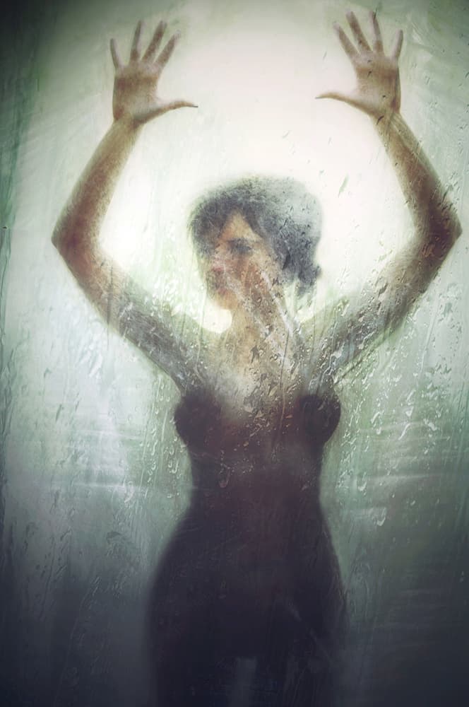 Mysterious Shower Silhouette by Adela Lia Rusu — canvas wall art