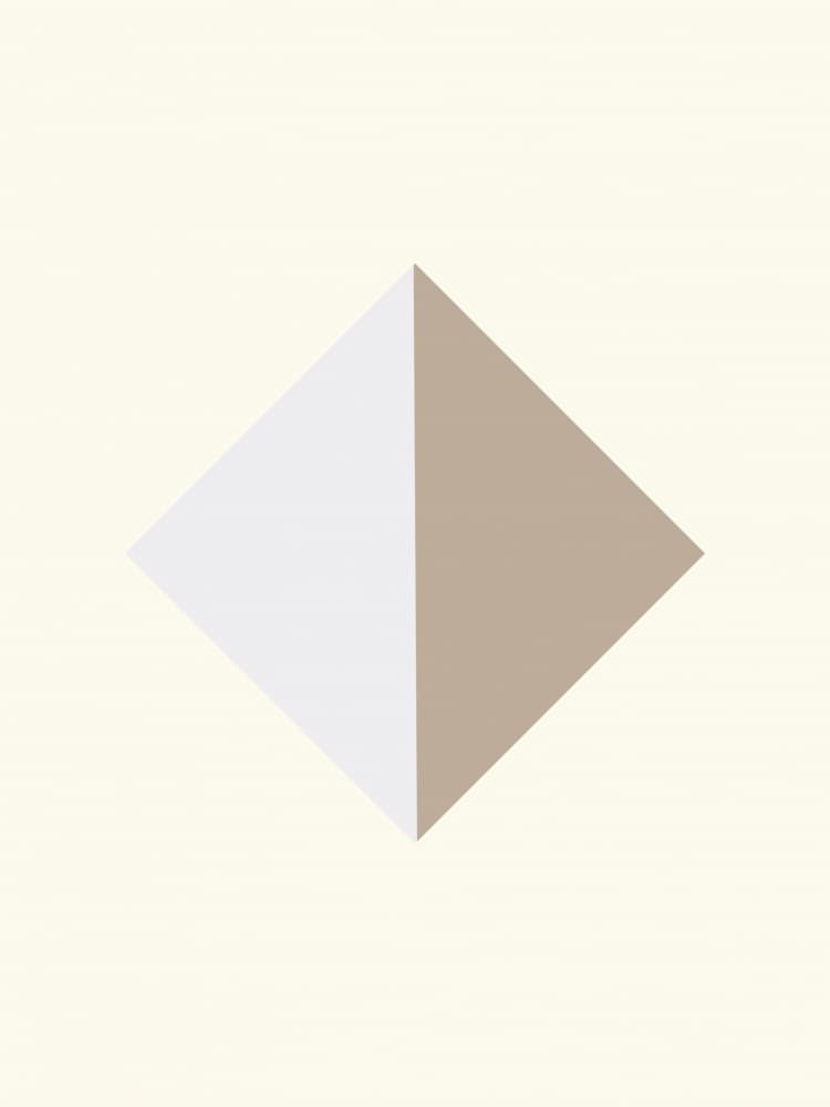 Two Tone Diamond by Little Dean — canvas wall art