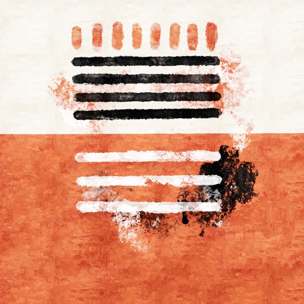 Dual Harmony Stripes by Emel Tunaboylu — canvas wall art
