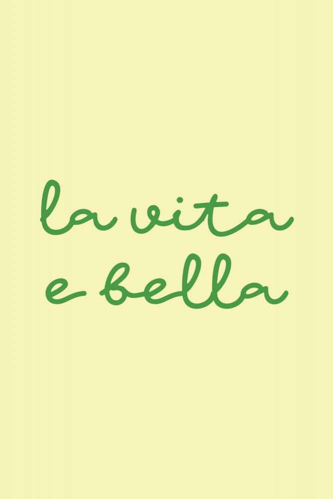 La Vita E Bella by Karen Menzenbach — canvas wall art