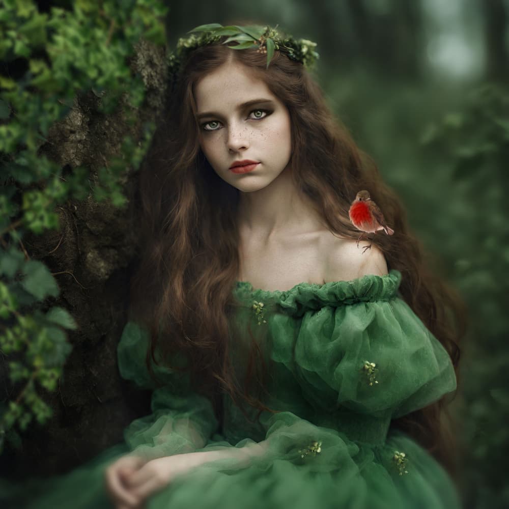Enchanted Forest Girl by Ewa Całkosińska-Kajzer — canvas wall art
