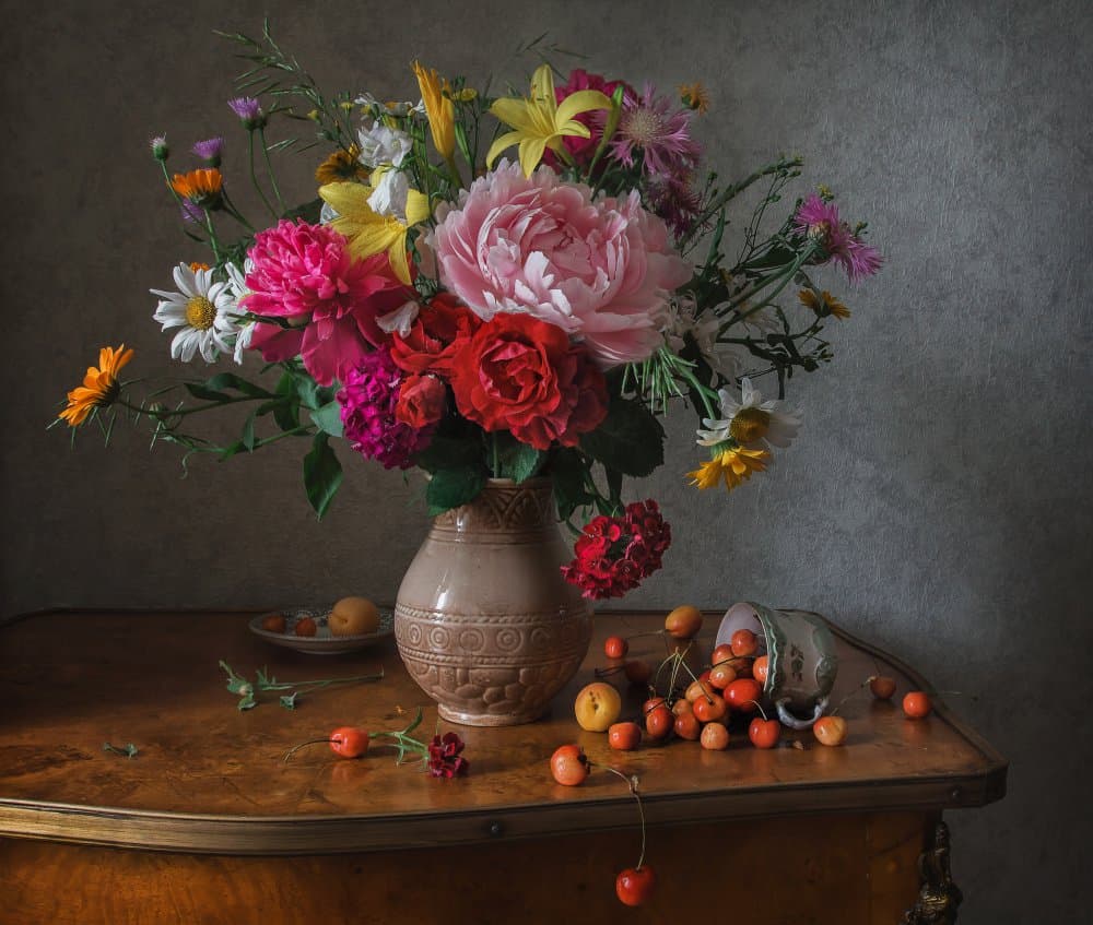 Vibrant Summer Still Life by Anna Petina — canvas wall art