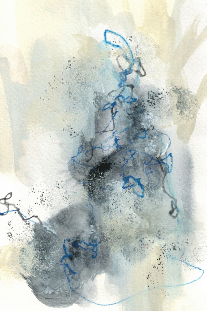 Abstract Blue Flow by Lori Ann Folz — canvas wall art