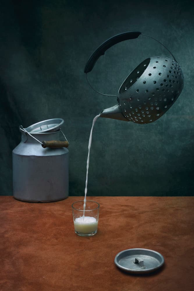 Surreal Milk Pour by Brig Barkow — canvas wall art