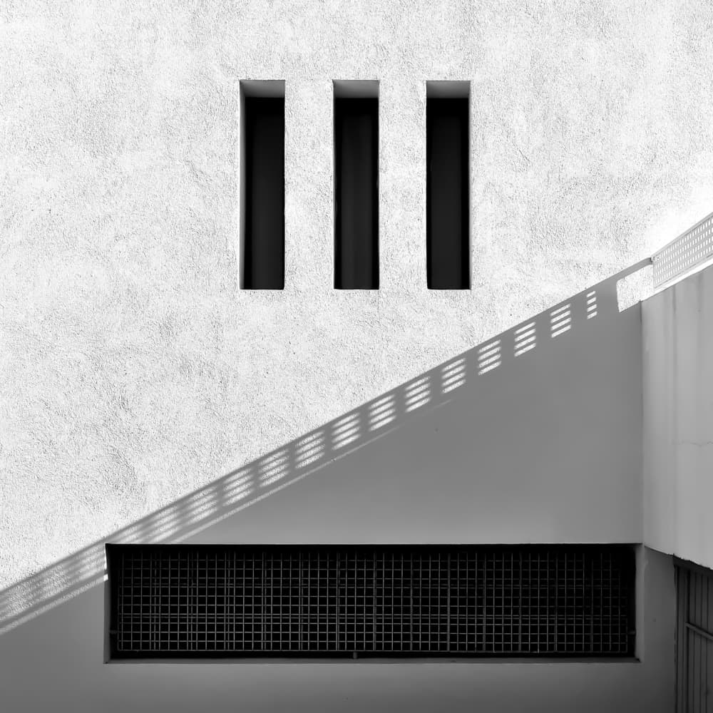 Geometric Shadow Patterns by Markus Auerbach — canvas wall art