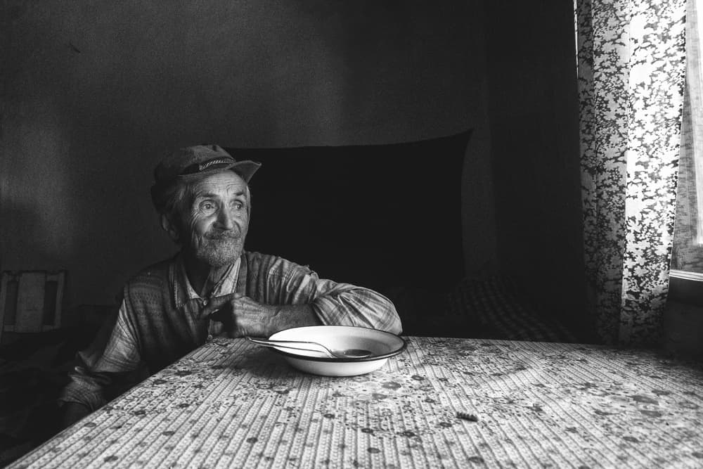 Contemplative Old Man by Zoran Toldi (EFIAP AZSF) — canvas wall art