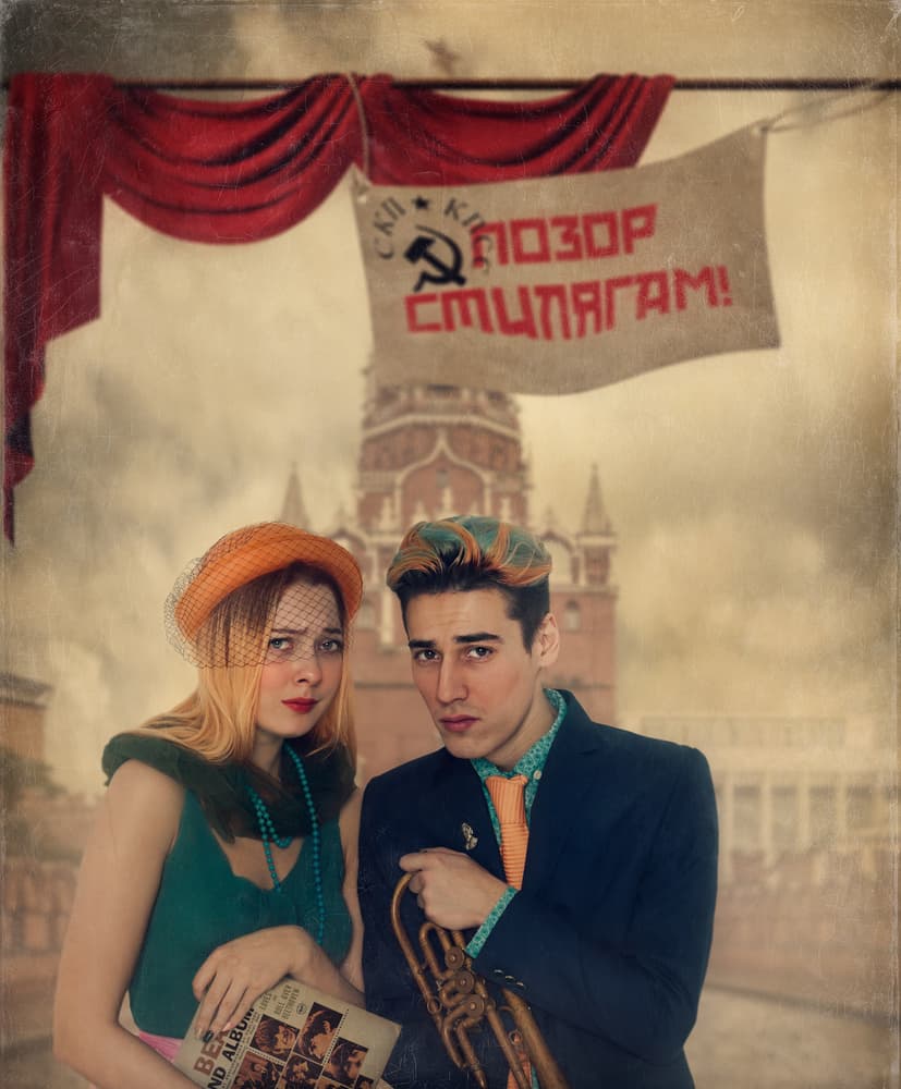 Defiant Moscow Stilyagi by Svetlana Melik-Nubarova — canvas wall art
