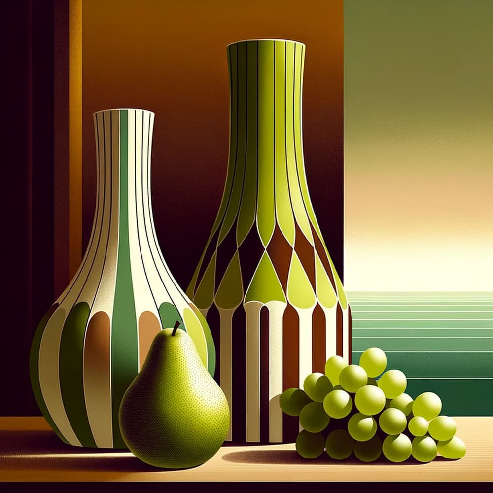 Modern Geometric Still Life by David Galan — canvas wall art