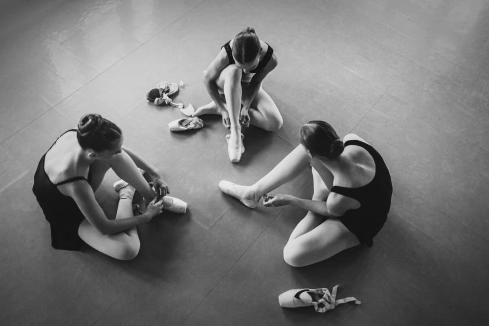 Ballet Studio Preparations by Normunds Kaprano — canvas wall art