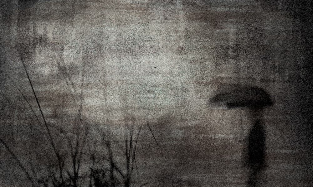 Walking In Rainy Gloom by Teruhiko Tsuchida — canvas wall art
