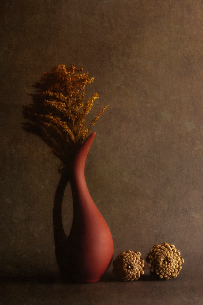 Moody Autumn Still Life by Cicek Kiral — canvas wall art