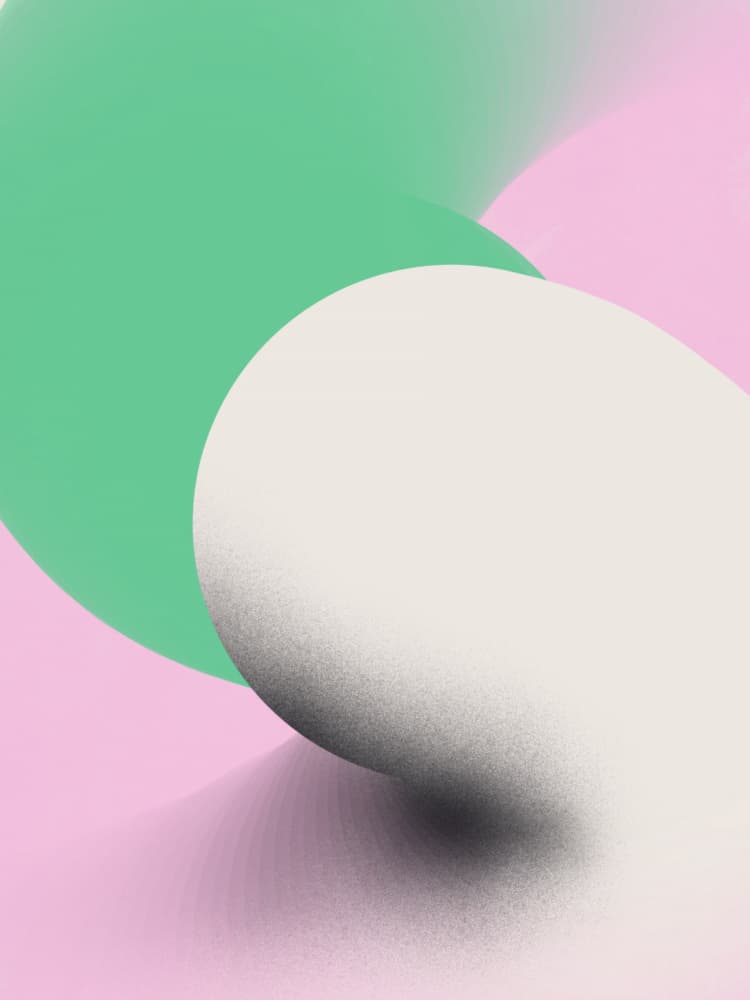 Soft Abstract Shapes by Little Dean — canvas wall art