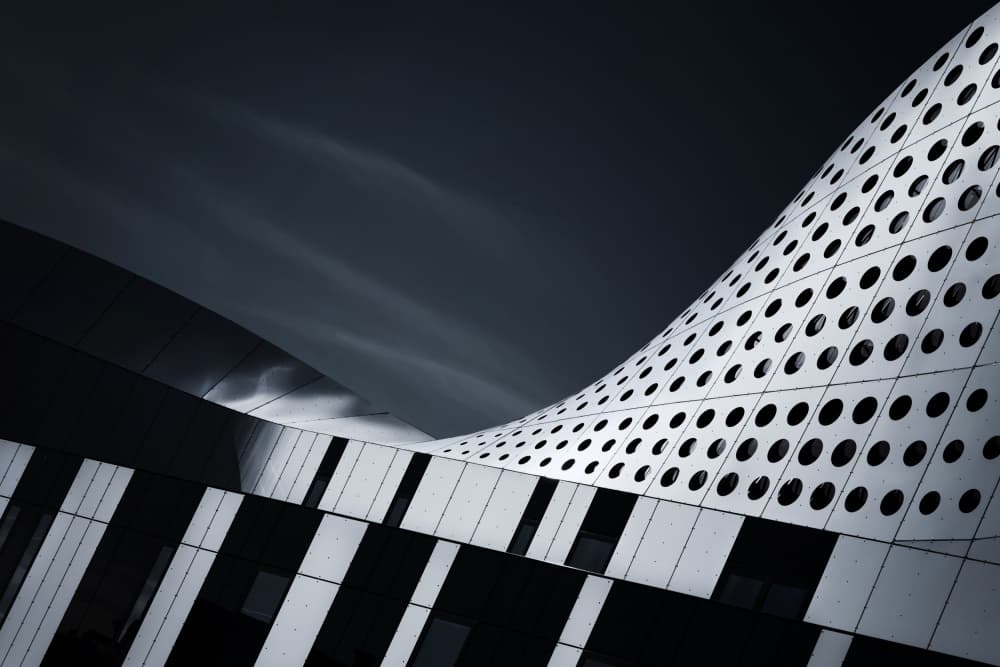 Dynamic Architectural Rhythm by Jeroen van de Wiel — canvas wall art