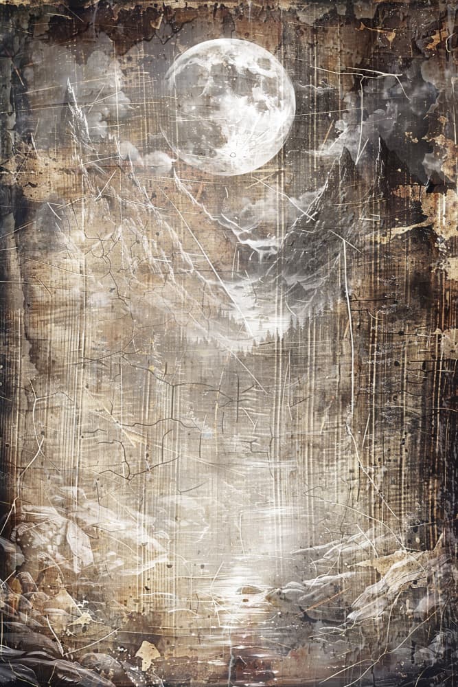 Moonlit Forest Landscape by Rafal Kulik — canvas wall art
