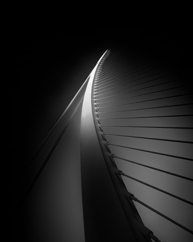 Sleek Architectural Curves by Olavo Azevedo — canvas wall art