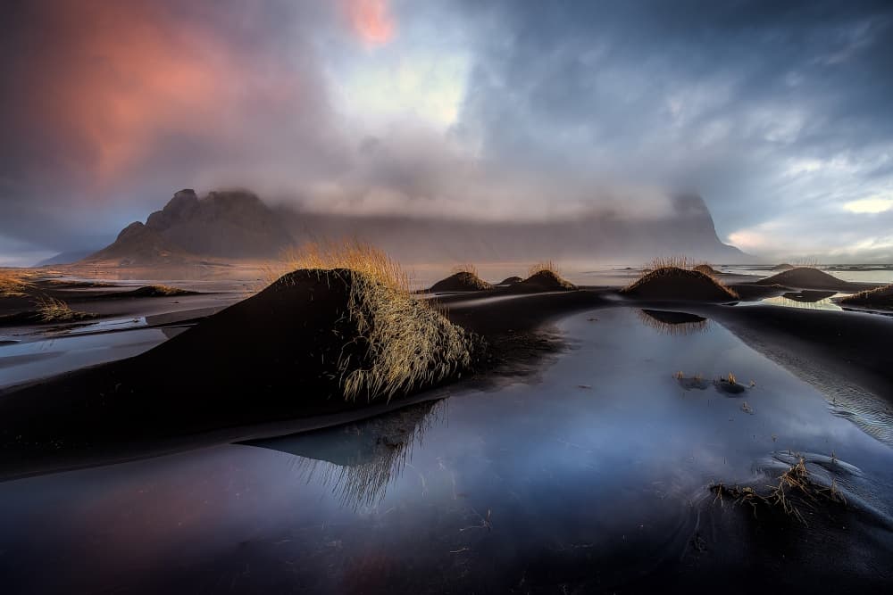Misty Mountain Reflections by David Martin Castan — canvas wall art