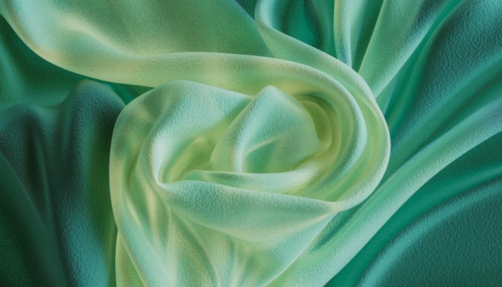 Serene Green Folds by Javier Pardina — canvas wall art