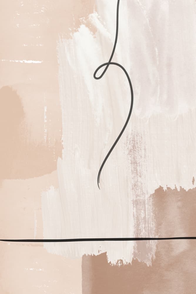 Abstract Minimalist Figure Study by Sally Ann Moss — canvas wall art