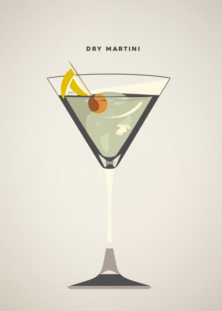 Classic Dry Martini by Andreas Magnusson — canvas wall art