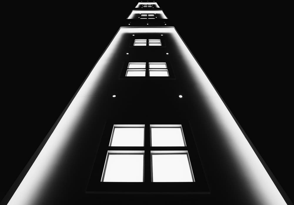 Skyward Modern Architecture by Jutta Kerber — canvas wall art