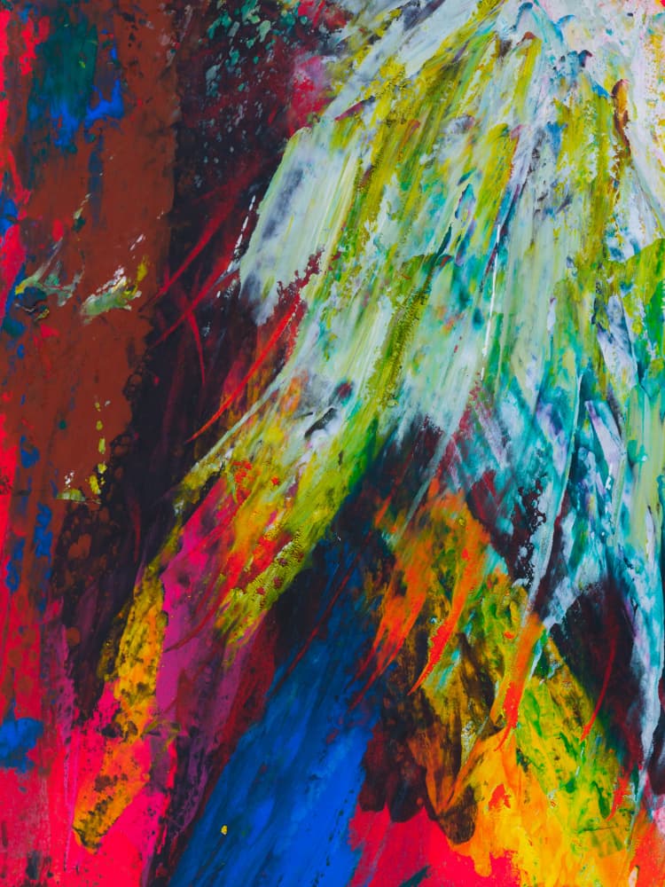Vibrant Abstract Strokes by engin akyurt — canvas wall art