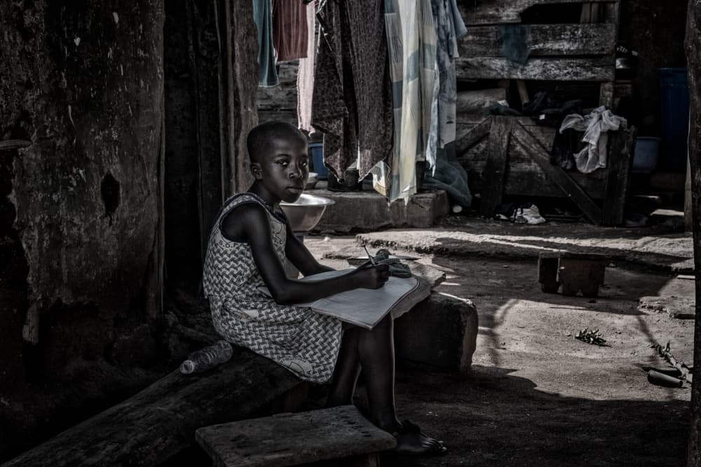 Young Girl Studying by Joxe Inazio Kuesta Garmendia — canvas wall art