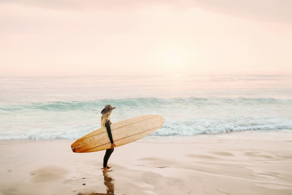 Surfer Cowgirl by Kathrin Pienaar — canvas wall art