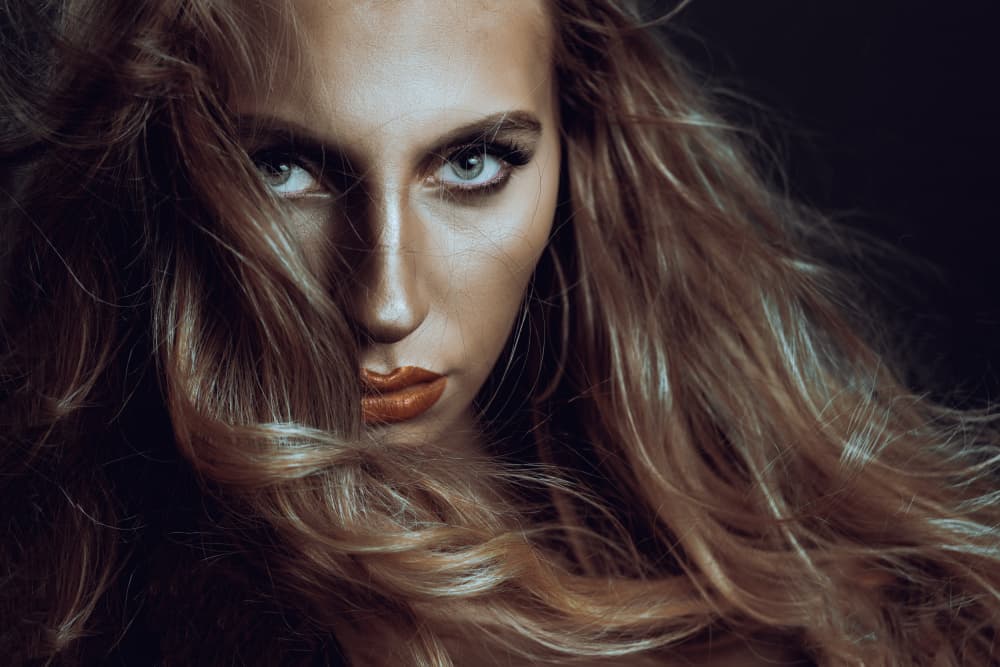 Dramatic Beauty Portrait by Hardik Pandya — canvas wall art