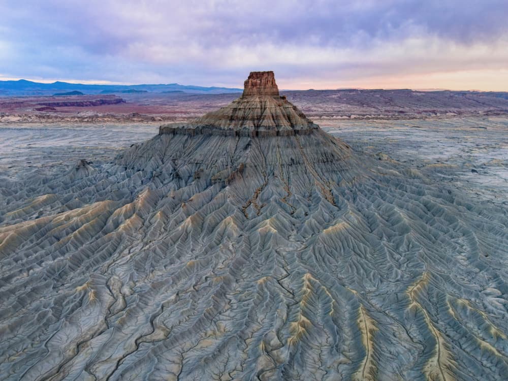 Eroded Desert Mesa by Jie Jin — canvas wall art