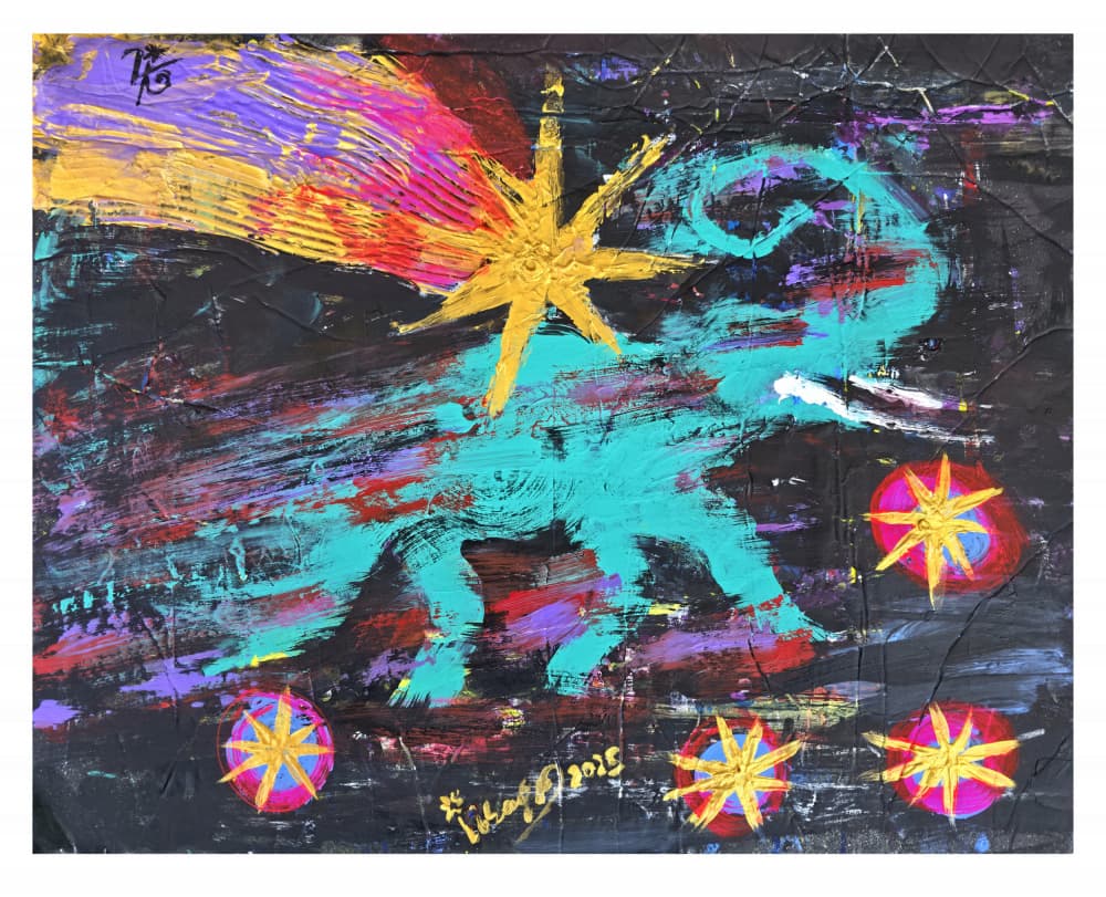 Cosmic Star Creature by Kanat Ibragimov — canvas wall art