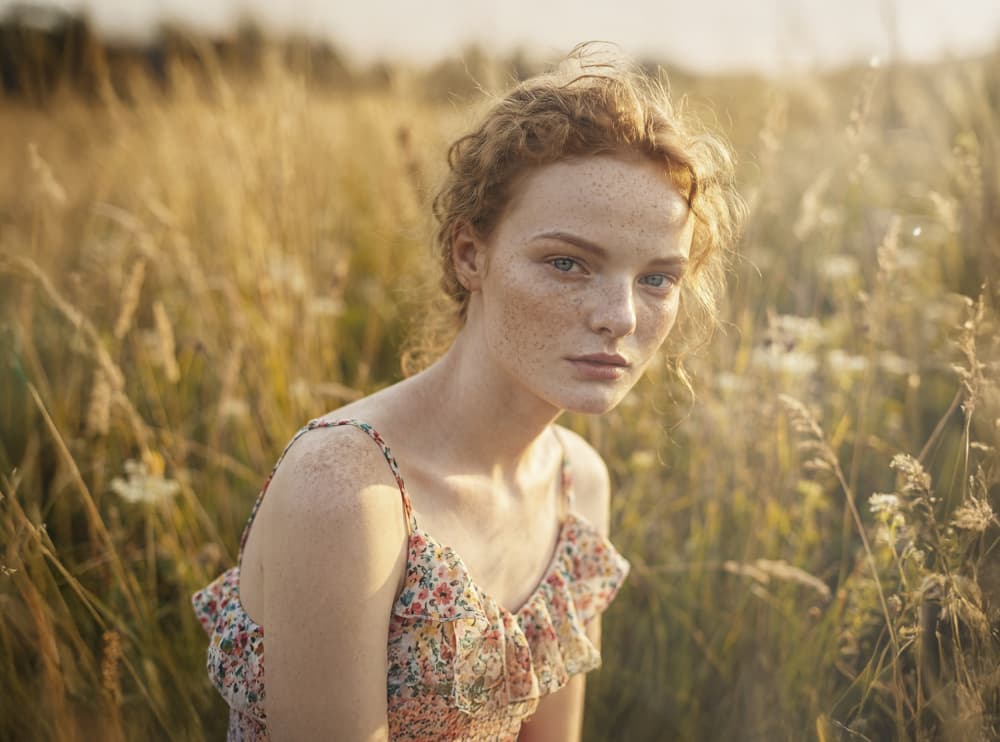 Golden Hour Redhead by Christian Kurz — canvas wall art