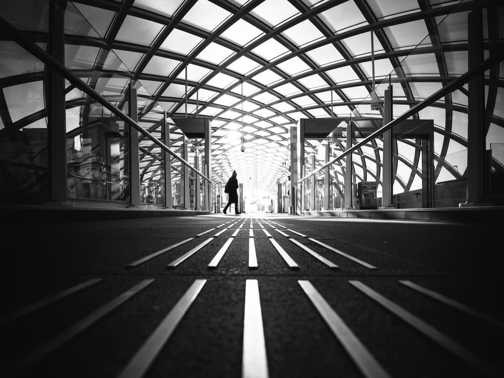 Architectural Light Walk by Christophe Staelens — canvas wall art