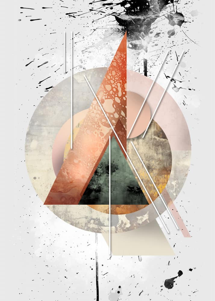 Abstract Industrial Geometry by Rafal Kulik — canvas wall art