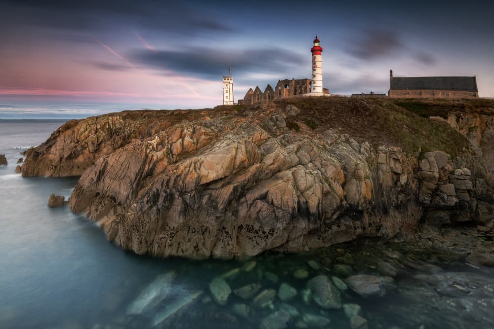 Twilight Lighthouse Coast by Adam Pachula — canvas wall art