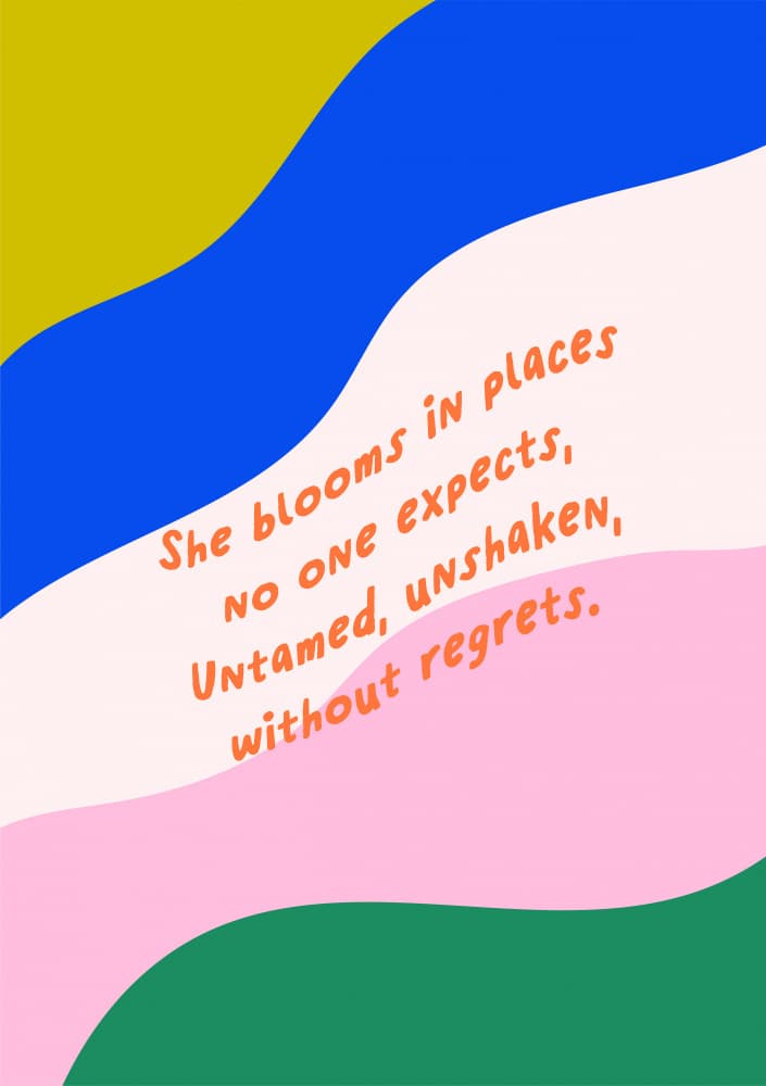 Untamed Spirit Blooms by Sudevi Sen — canvas wall art