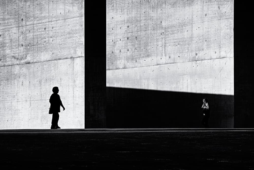 Stark Concrete Figures by Carlos Costa — canvas wall art