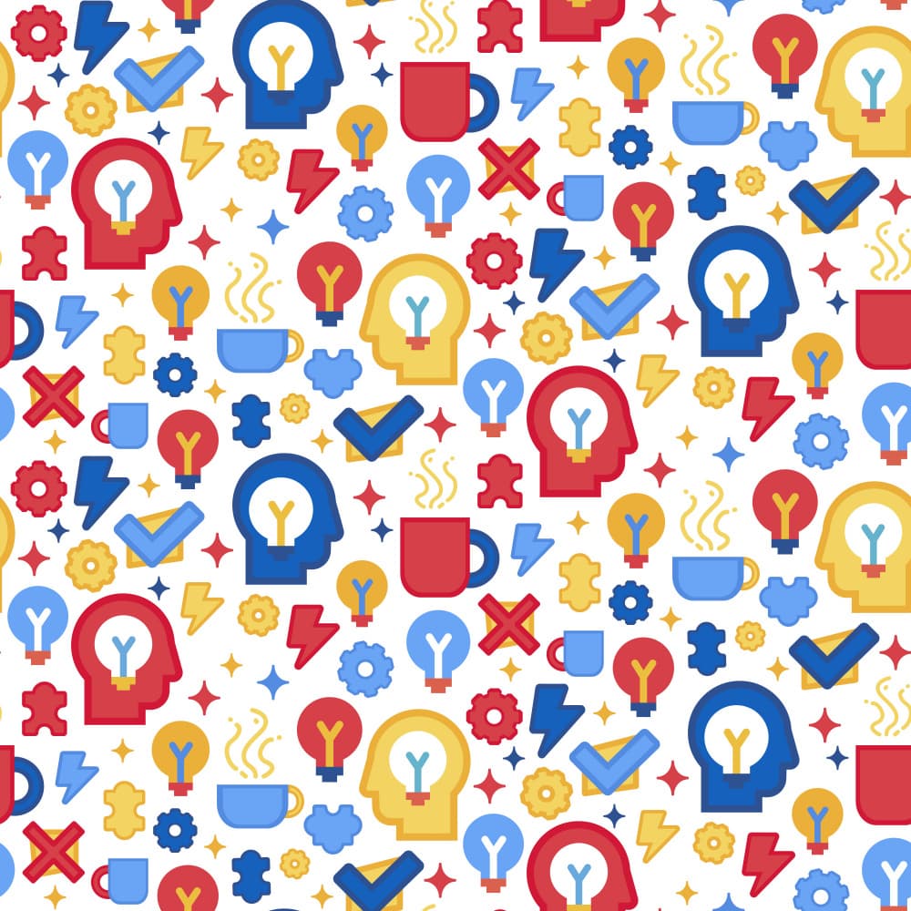 Brainstorming Idea Pattern by Marika Barsrsind — canvas wall art