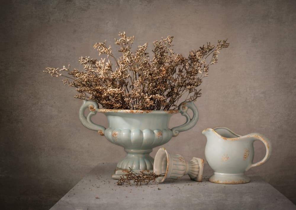 Dried Flowers Still Life by Margareth Perfoncio — canvas wall art