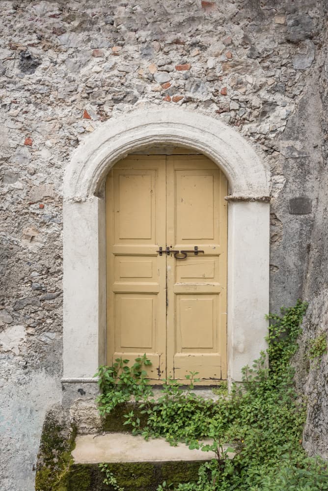 Rustic Arched Doorway by Photolovers — canvas wall art