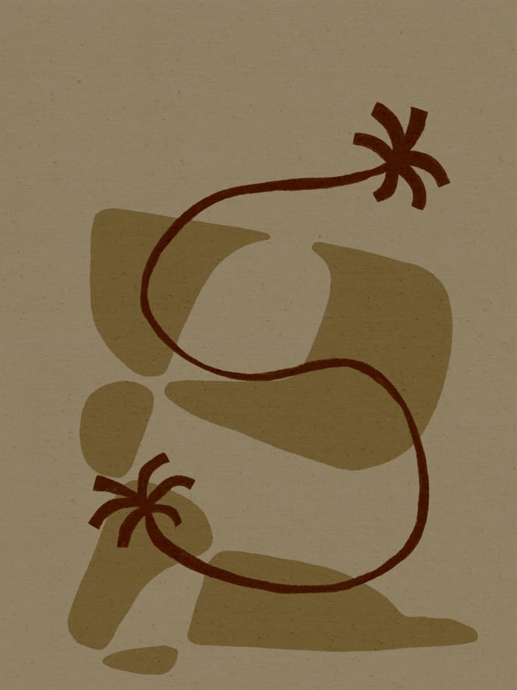 The Land Story 1 by Shatha Al Dafai — canvas wall art