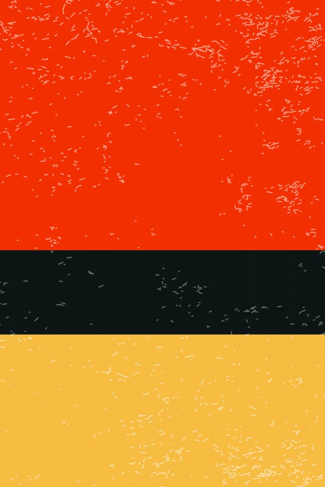 Red Black Yellow Grunge by jay stanley — canvas wall art