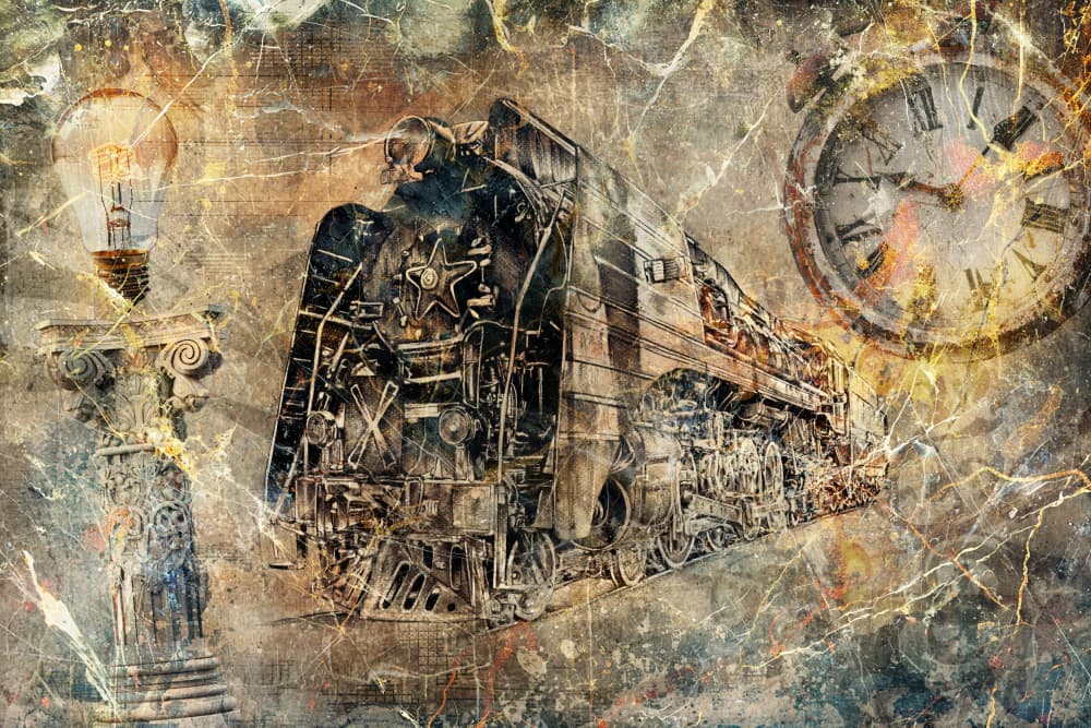Industrial Time Travel by Rafal Kulik — canvas wall art