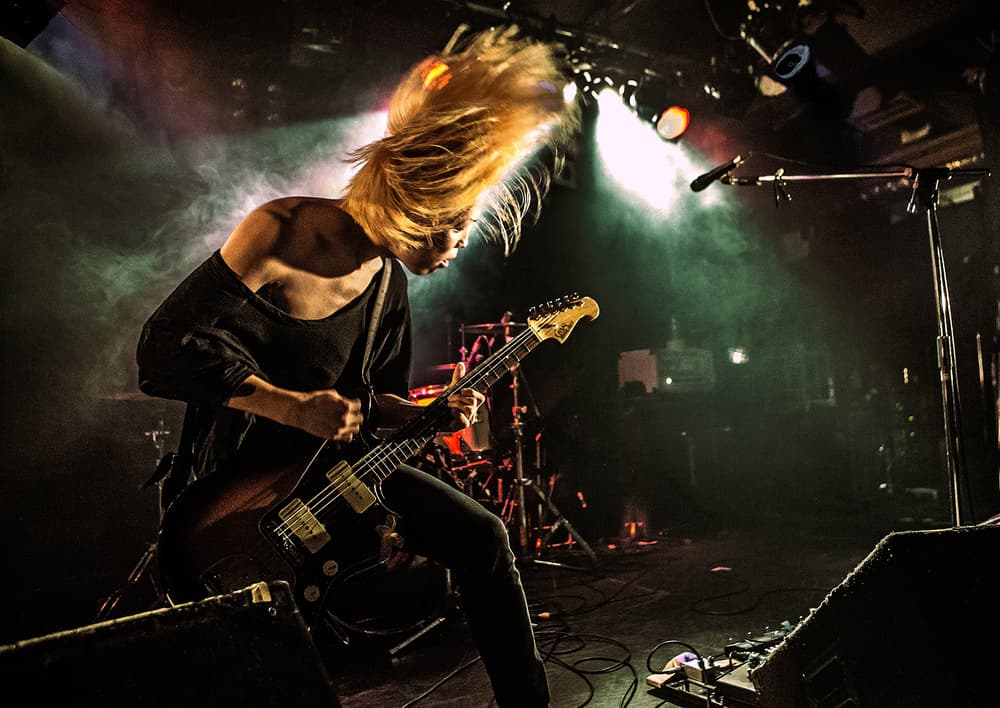 Dynamic Rock Guitarist by Kenji Nakamatsu — canvas wall art
