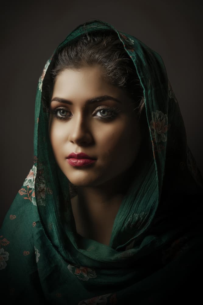 Mysterious Green Gaze by PARTHA BHATTACHARYYA — canvas wall art